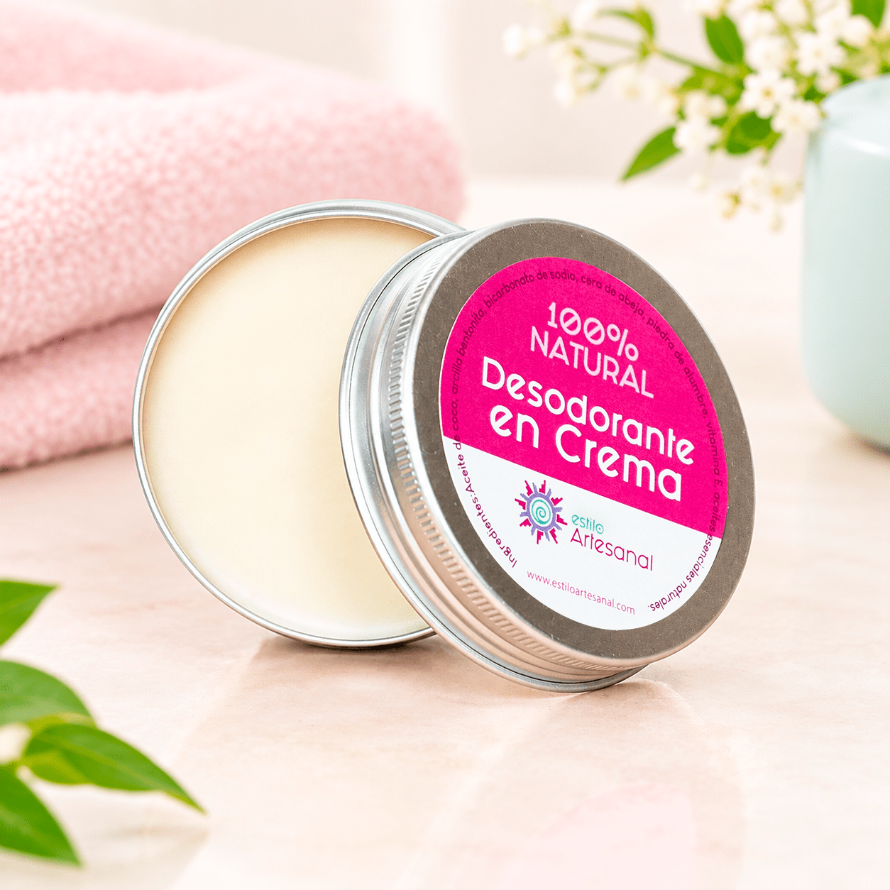 desodorante en crema de 70g 100% natural