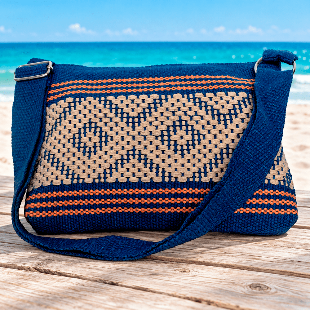Bolsa de telar de cintura artesanal de Oaxaca