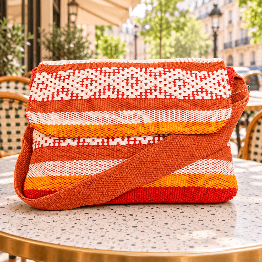 bolsa artesanal telar de cintura